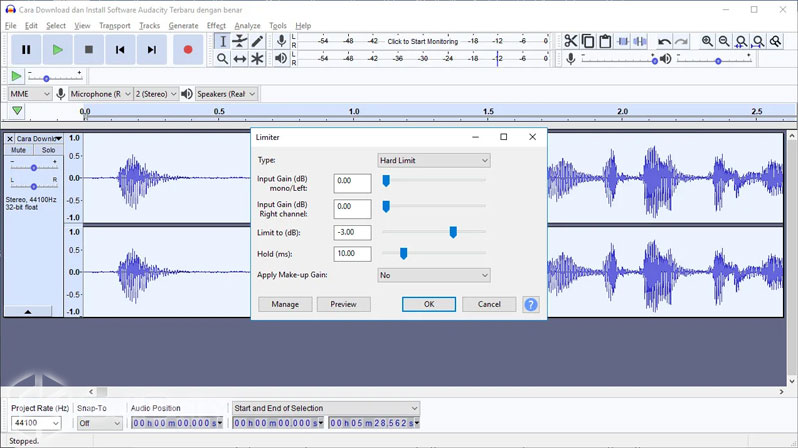 Audacity Noise Reduction