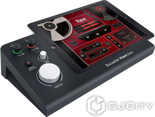 - Focusrite iTrack Dock  iPad