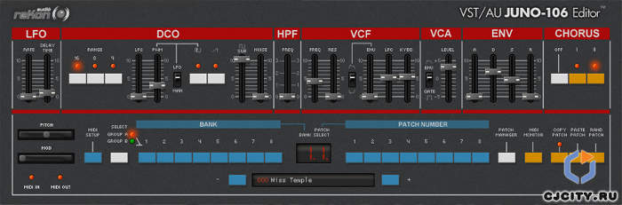 VST-AU JUNO-106 Editor