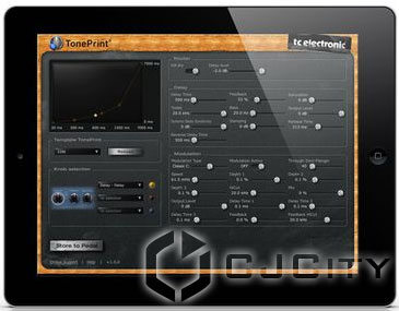 TC Electronic TonePrint Editor  iPad