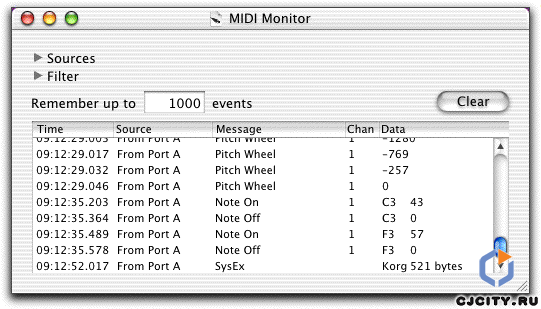 Скачать Snoize MIDI Monitor 1.2.1
