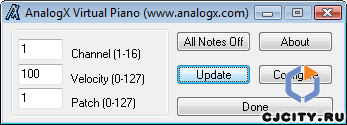 Скачать AnalogX Virtual Piano 1.11